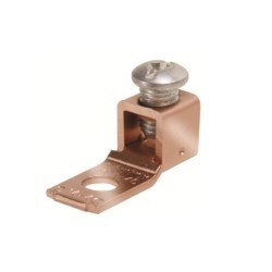 Burndy KPA4CUP | 387110 | Scrulug, Mechanical Terminal, Copper, 1/4 Inch, Slot Head, CU