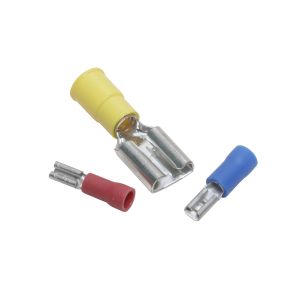 Burndy QP10F25X03D | 10001484 | Fingrip, Disconnect, Female, Tab: 0.25 x 0.032 Inch, Conductor: 12 to 10 AWG