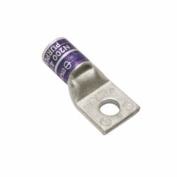 Burndy YA28L17 | 50227V | Hylug, Lug, Compression, Copper, 1 Hole, 5/8 Inch, 4/0 AWG, Purple