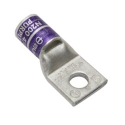 Burndy YA28L3 | 50205Q | Hylug, Lug, Compression, Copper, 1 Hole, 5/16 Inch, 4/0 AWG, Purple