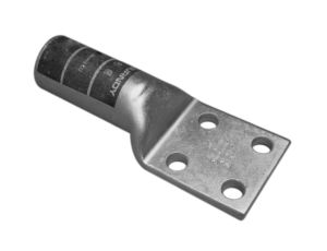 Burndy YA484N | 510565 | Compression Lug, 3.44 Inch /Chamfered, Long Barrel, 4 Holes