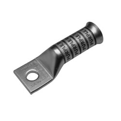 Burndy YAV28TC38FXB | 518604 | Copper Compression Lug, 1 Hole without Inspection Window, Long Barrel, 3/8 Inch Stud