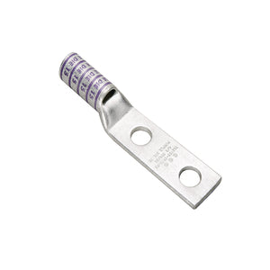 Burndy YAZ282NTC38 | 25019158 | Hylug, Lug, Compression Cable, Copper, 3/8 Inch, 4/0 AWG, Purple