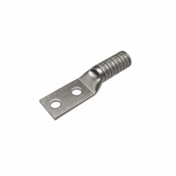 Burndy YAZ8C2TC10FX | 10016347 | Copper Compression Terminal, 2 Hole with Inspection Window, Long Barrel