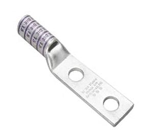 Burndy YAZ8C2TC10 | 25015927 | Compression Lug, Long Barrel, CU Conductor, 8 AWG STR