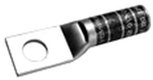 Burndy YAZV4CTC14FX | 25020494 | Hylug, Lug, Compression, Copper, 1/4 Inch, 1 Hole, 4 AWG STR, Gray