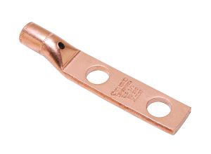 Burndy YGHA272N | 25014243 | Compression Lug, 1.18 Inch /Short Barrel, CU Conductor, 2 Holes