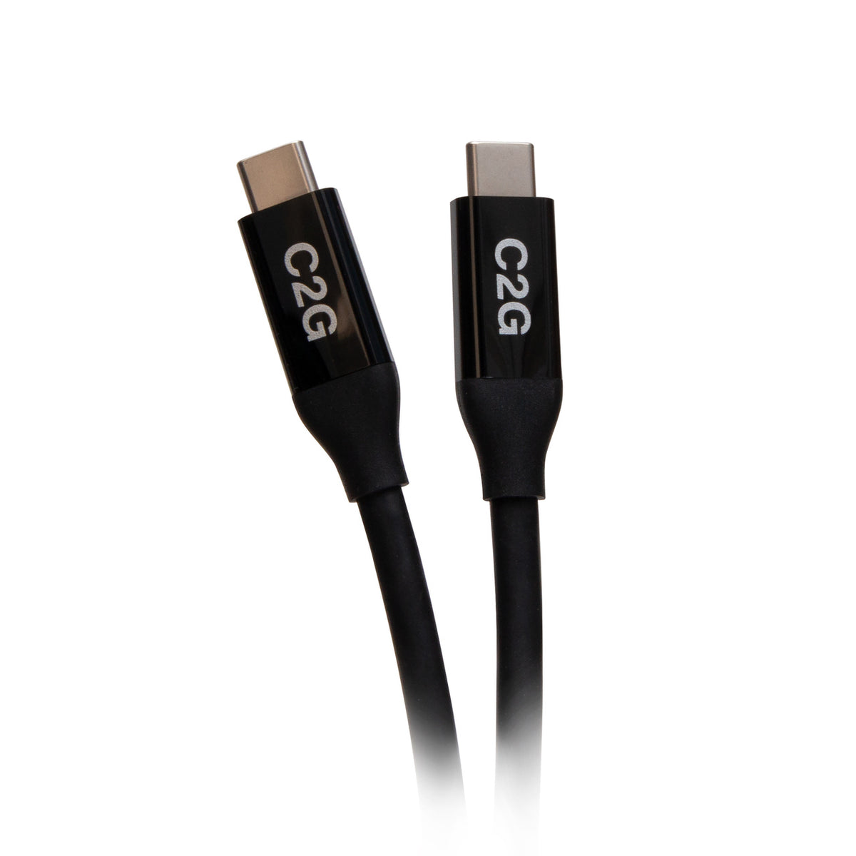 C2G C2G28877 | 2.5ft (0.8m) USB-C Male to USB-C Male Cable (20V 5A) - USB4 (40Gbps)
