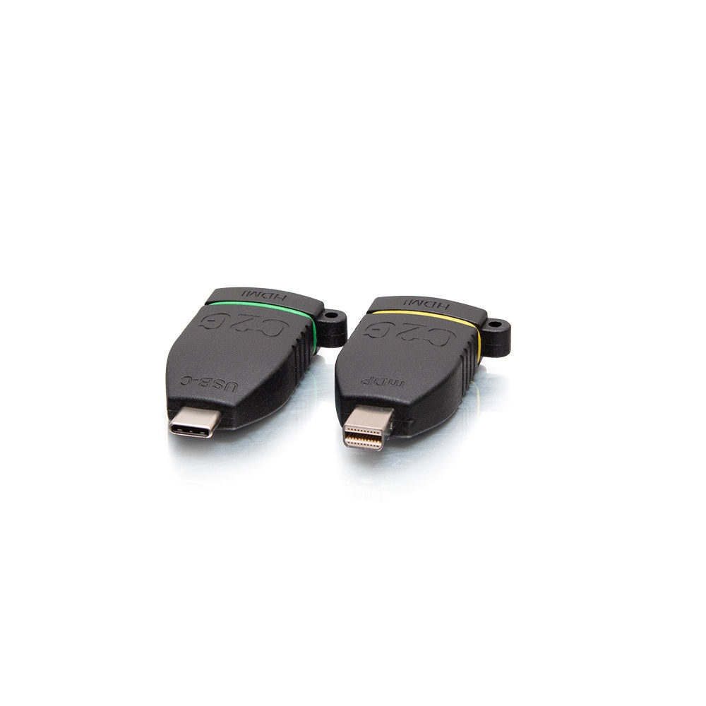 C2G C2G29895 | Universal 4K HDMI Adapter Ring with Color Coded Mini DisplayPort and USB-C