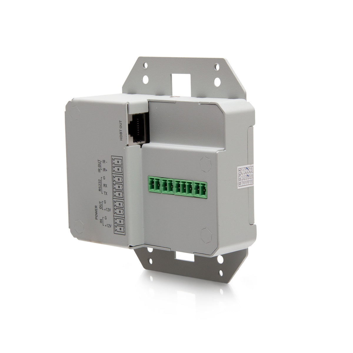 C2G C2G31017 | HDMI HDBaseT + VGA , 3.5mm, RS232, and IR over Cat Extender Dual Gang Wall Plate Transmitter - 4K 60Hz