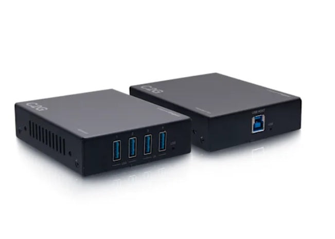 C2G C2G54265 | Superbooster 4-Port USB over Cat6a Extender Kit