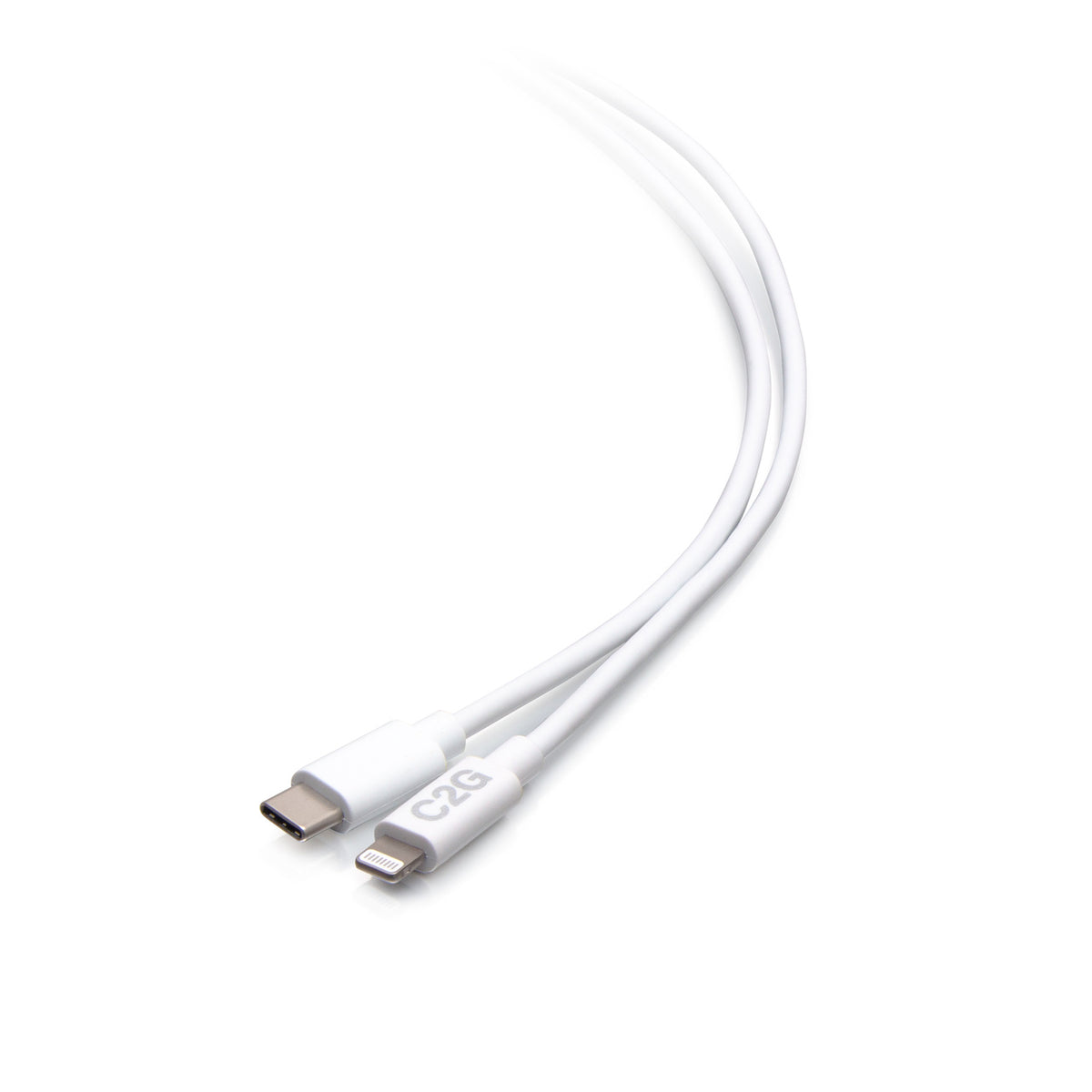 C2G C2G54560 | 10ft (3m) USB-C Male to Lightning Male Sync and Charging Cable - White