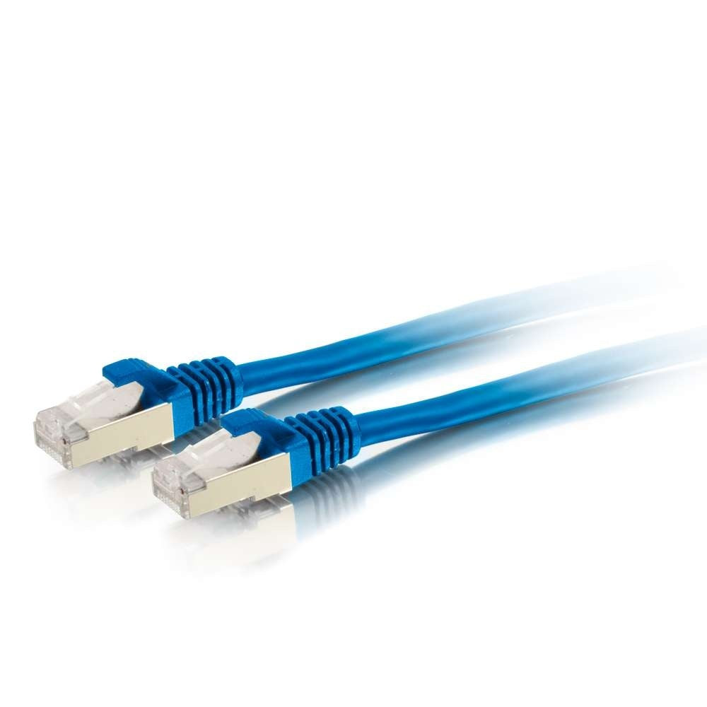 C2G CG00796 | 6ft (1.8m) Cat6 Snagless Shielded (STP) Ethernet Network Patch Cable - Blue