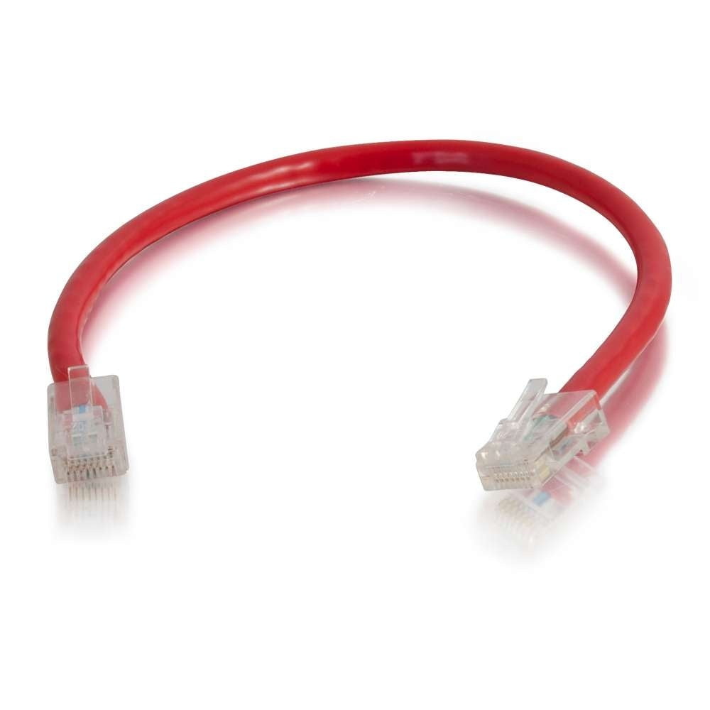 C2G CG00965 | 0.5ft (0.15m) Cat6 Non-Booted Unshielded (UTP) Ethernet Network Patch Cable - Red