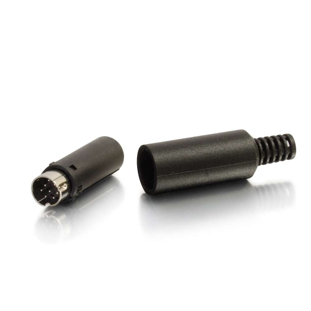 C2G CG01755 | 8-pin Mini Din Male Connector - Black