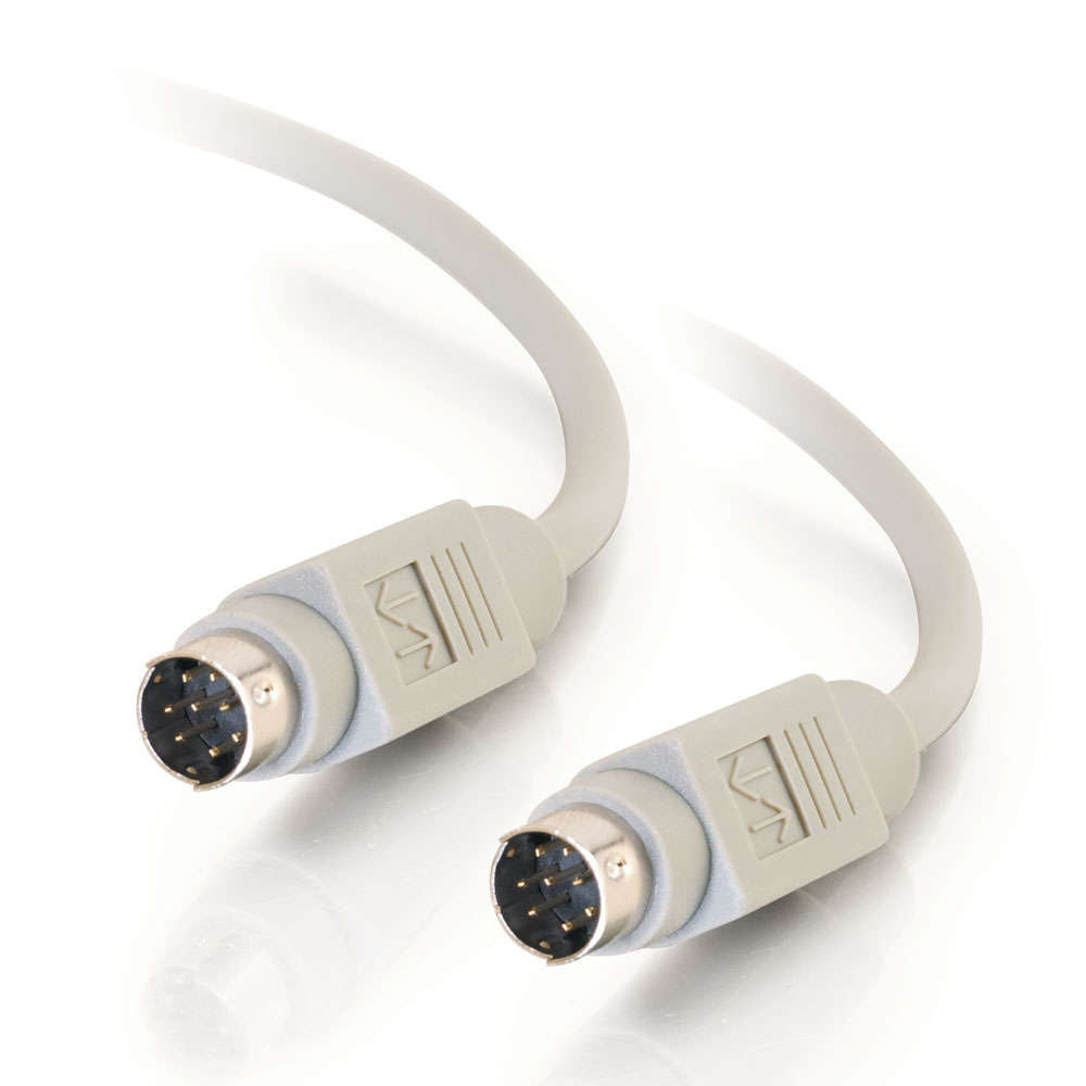 C2G CG02318 | 10ft (3m) 8-pin Mini Din M/M Serial RS232 Cable