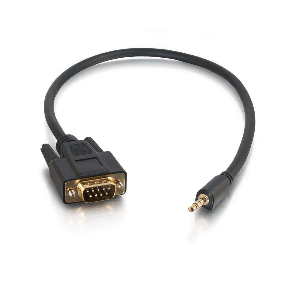 C2G CG02444 | 1.5ft (0.46m) Velocity DB9 Male to 3.5mm Male Serial RS232 Adapter Cable