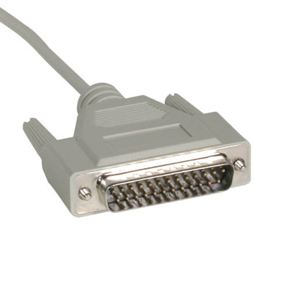 C2G CG03023 | 25ft (7.6m) DB25 Male to DB9 Female Serial RS232 Null Modem Cable