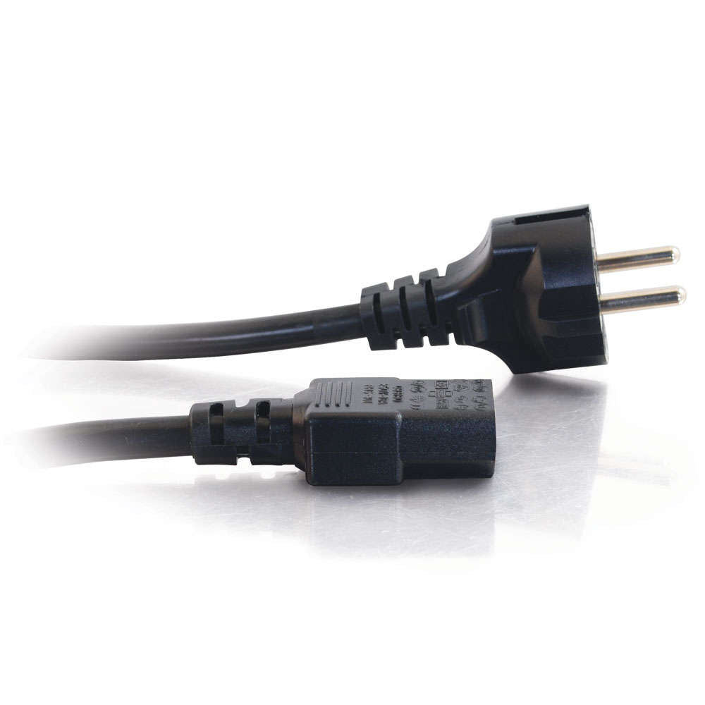 C2G CG03138 | 8.2ft (2.5m) 14 AWG European Power Cord (CEE7/7 to IEC320C13) (TAA Compliant)