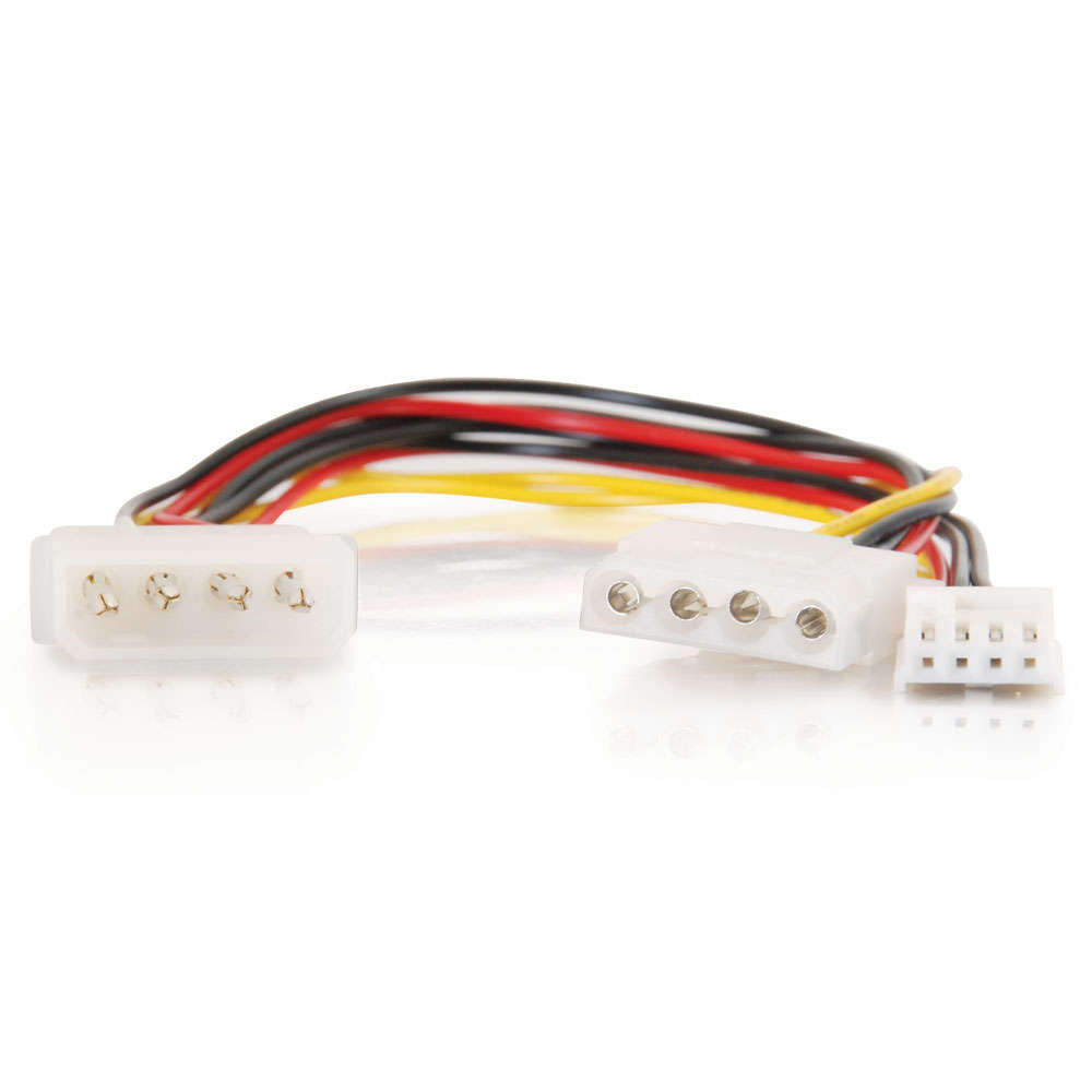 C2G CG03164 | 10in One 5.25in to One 3.5in with One 5.25in Internal Power Y-Cable