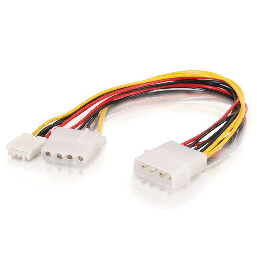 C2G CG03164 | 10in One 5.25in to One 3.5in with One 5.25in Internal Power Y-Cable