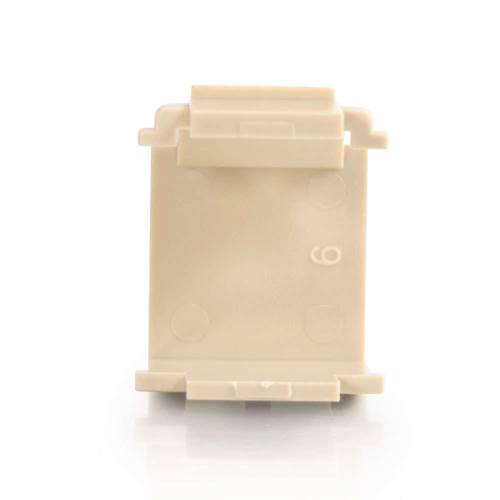 C2G CG03810 | Snap-In Blank Keystone Insert Module - Ivory