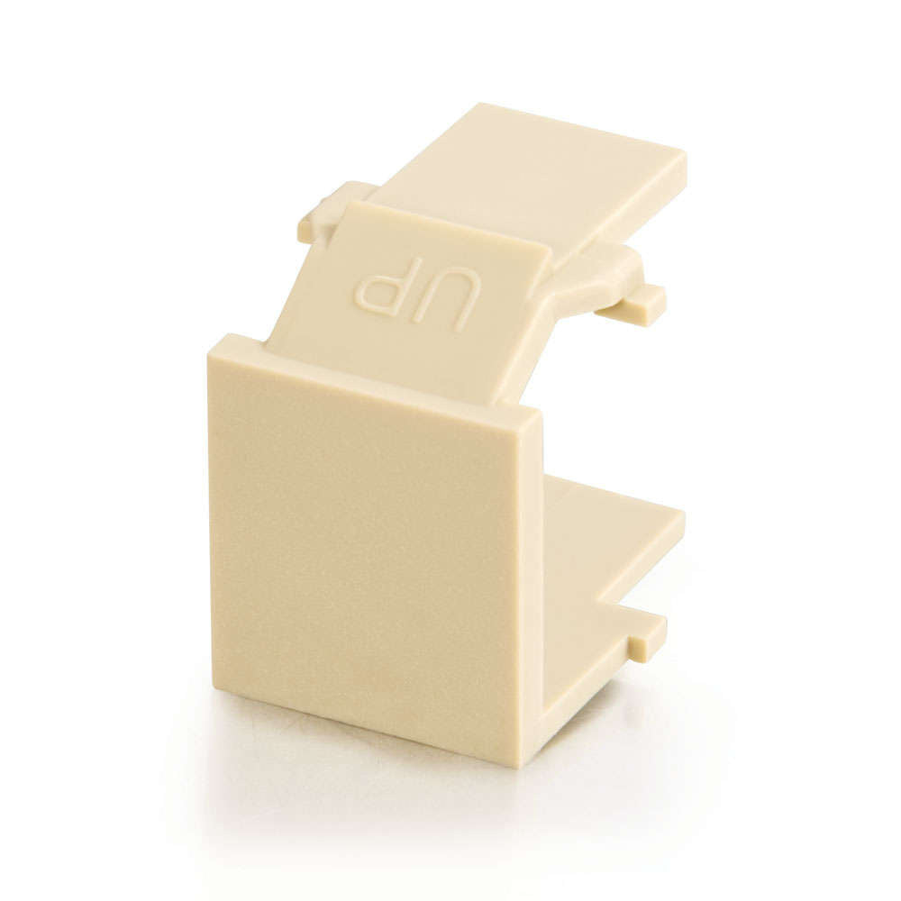 C2G CG03810 | Snap-In Blank Keystone Insert Module - Ivory