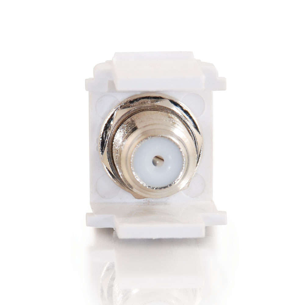 C2G CG03824 | Snap-In F-Type F/F Keystone Insert Module - White