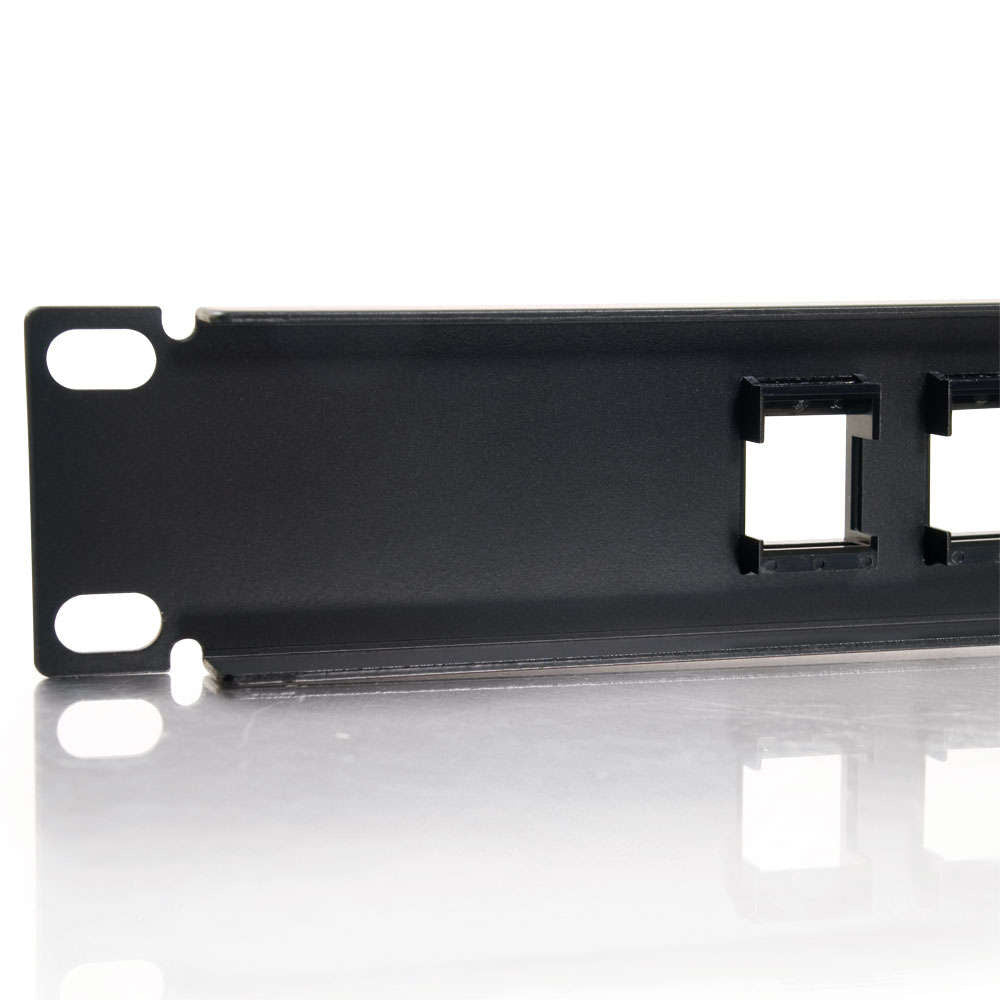 C2G CG03857 | 12-Port Blank Keystone/Multimedia Patch Panel