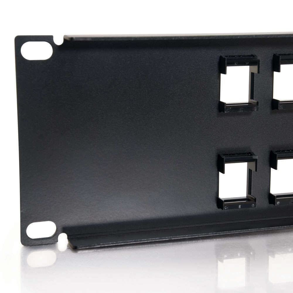 C2G CG03859 | 24-Port Blank Keystone/Multimedia Patch Panel