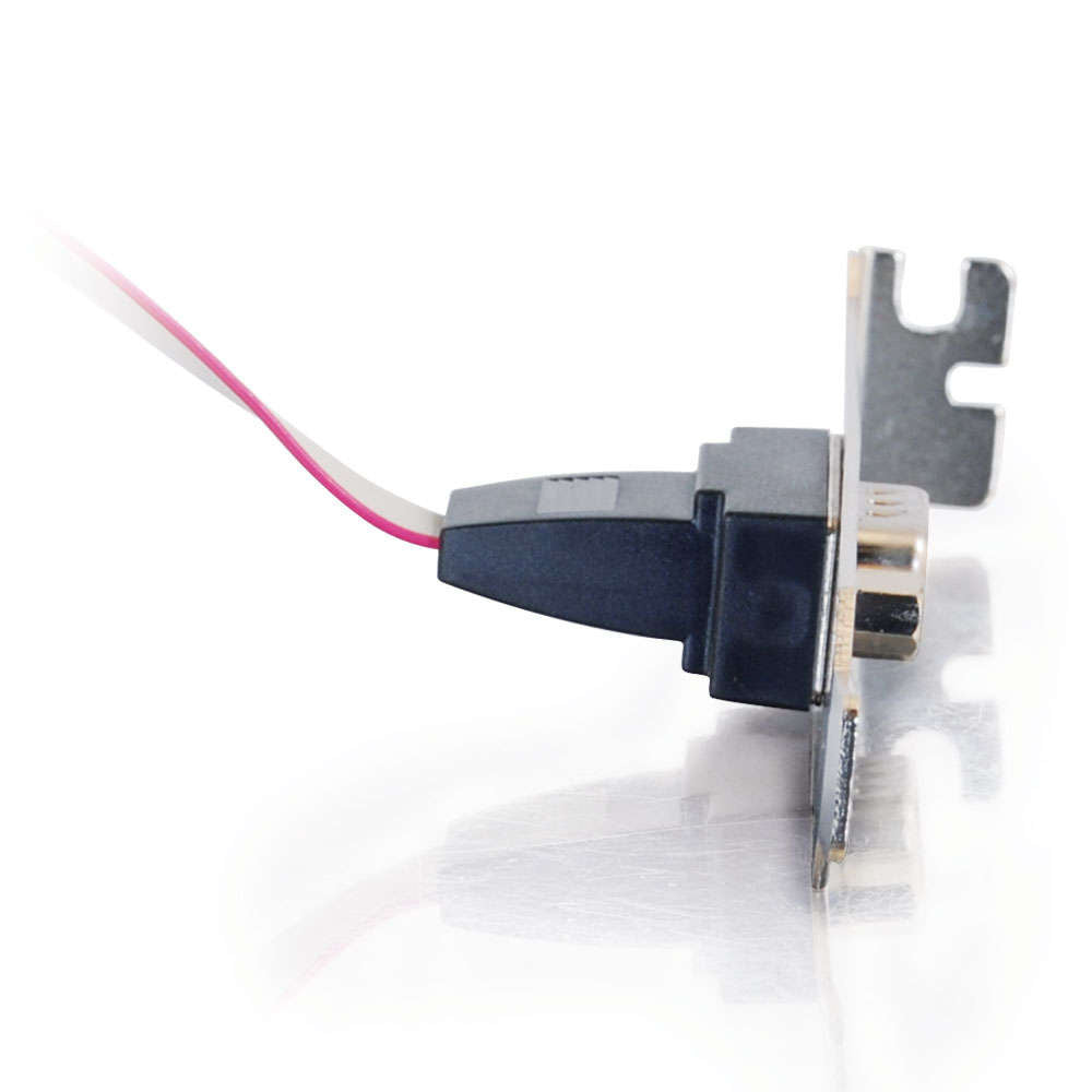 C2G CG09480 | DB9 Male Serial RS232 Add-A-Port Adapter with Bracket