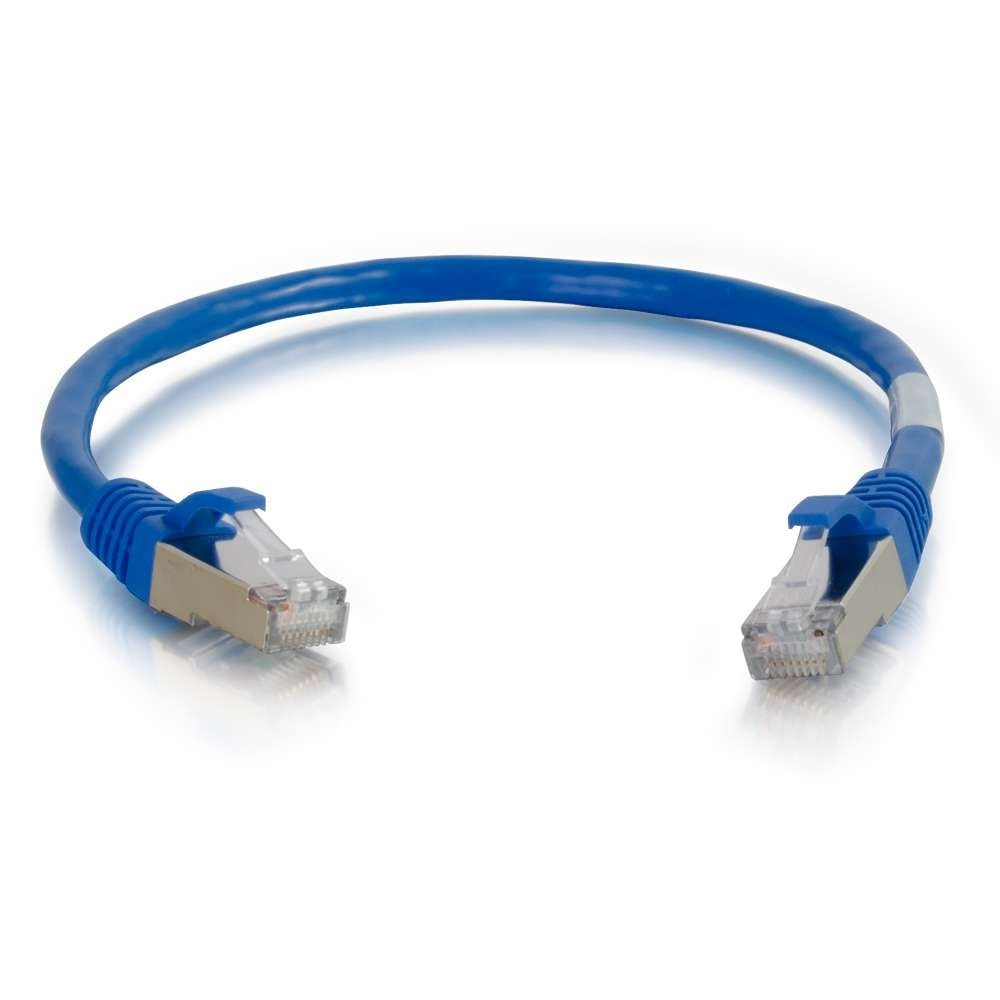 C2G CG27266 | 25ft (7.6m) Cat5e Snagless Shielded (STP) Ethernet Network Patch Cable - Blue