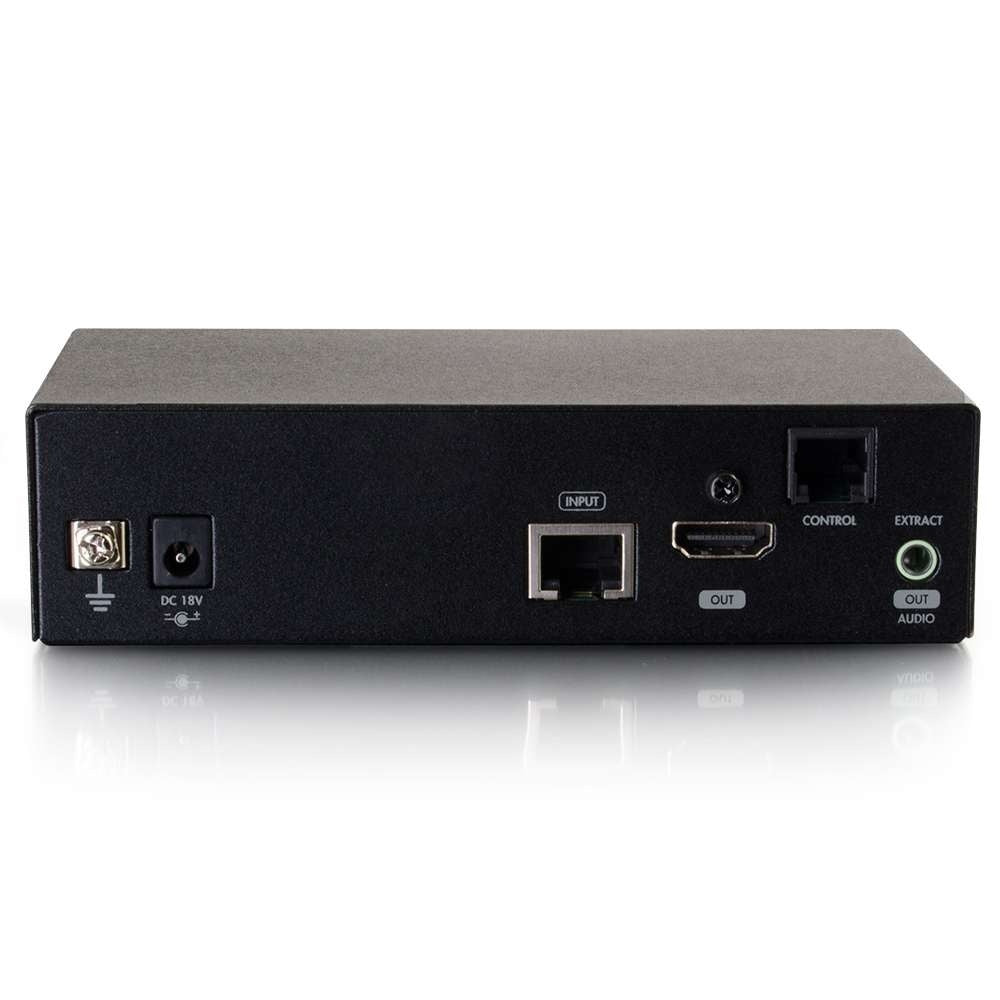 C2G CG29319 | HDMI and VGA + Stereo Audio HDBaseT over Cat Extender Transmitter to Scaler/De-Embedder Kit (TAA Compliant)