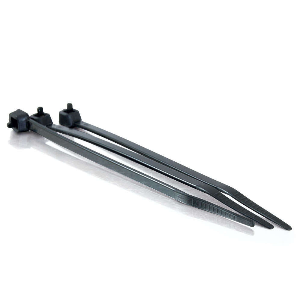 C2G CG43039 | 11.5in Cable Tie Multipack (100-Pack) (TAA Compliant) - Black