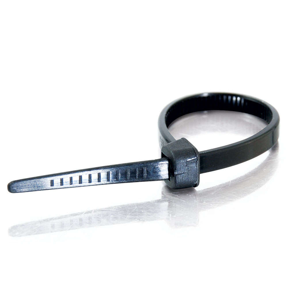 C2G CG43039 | 11.5in Cable Tie Multipack (100-Pack) (TAA Compliant) - Black