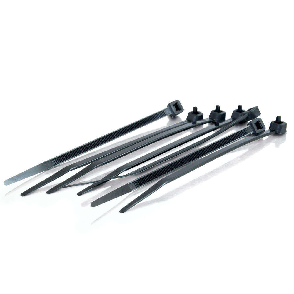 C2G CG43039 | 11.5in Cable Tie Multipack (100-Pack) (TAA Compliant) - Black