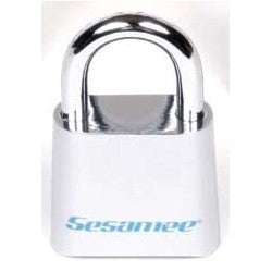 CCL Security Products KCR0436 | Padlock, Resettable, 4-Dial, 2" Width, 1" Shackle Clearance, Brass Body, Bright Chrome Plated