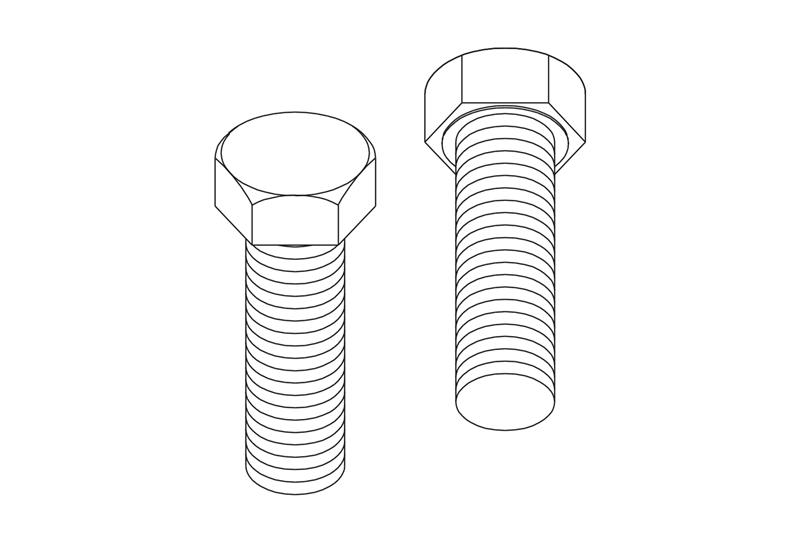 Chatsworth 02004-004 | Hex Cap Bolts 3/8-18