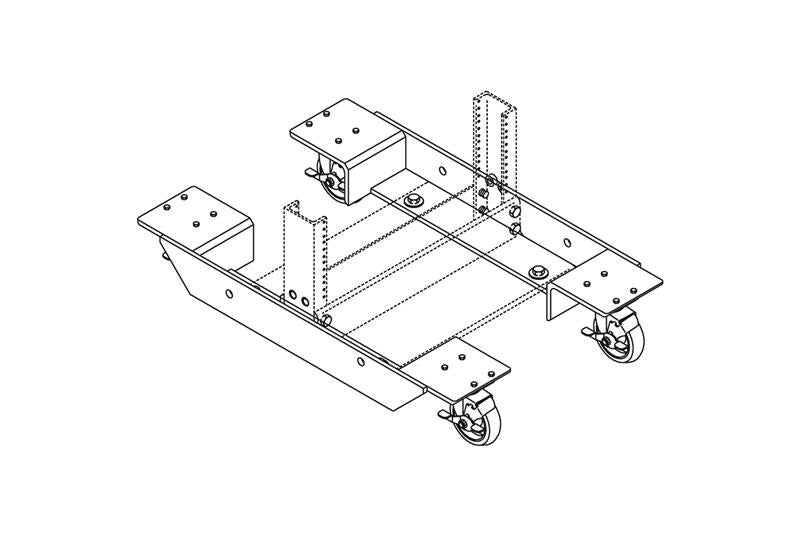 Chatsworth 10175-500 | Rack Universal Dolly Wheels