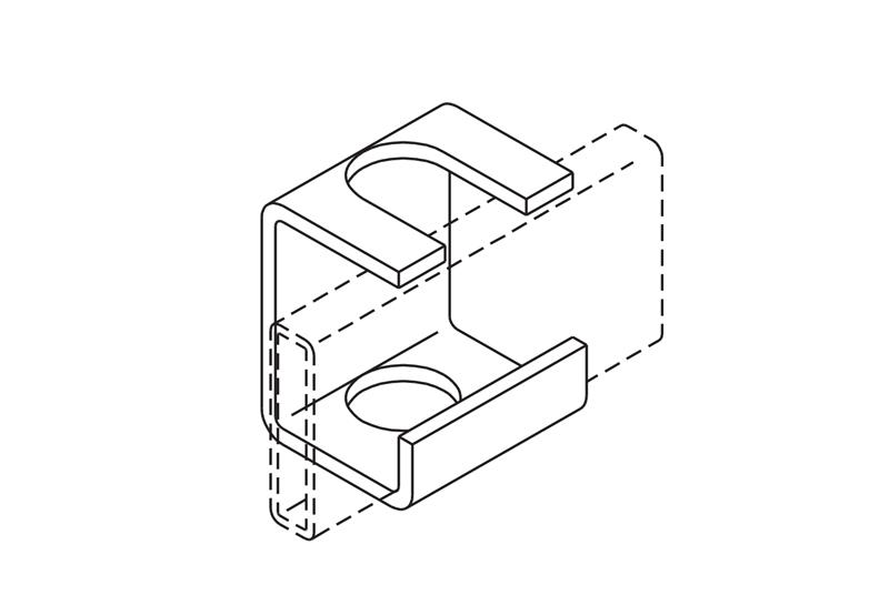 Chatsworth 10607-002 | Slotted Support Bracket 3/8"