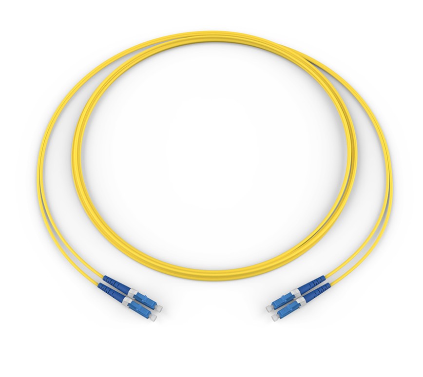 Corning 040402G51200012 | Fiber Optic Jumper, 2 F, LC Duplex to LC Duplex, Zipcord Cable, 12 Meters