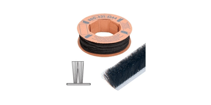 CRL Company W125C | Door Weatherstrip, 100 ft, 1/4 in