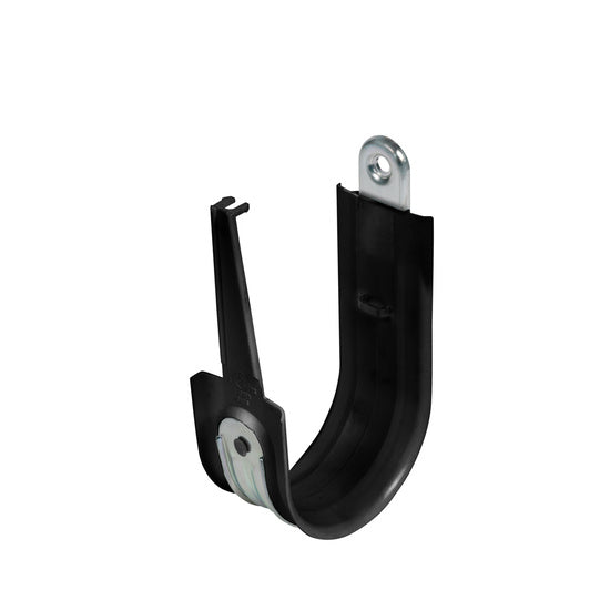 Cablofil CJ48HPBL | 3" Basic Black Plastic Coated J-Hook with Latch