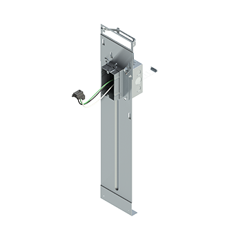 Cablofil EZEF118-RPTA | 4-Square Box, Floor Bracket with Adjustable Back Support, 1G Adjustable Plaster Ring, Grounded PlugTail Receptacle Connector