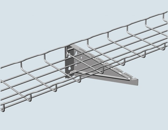 Cablofil FASUCB300PG | Universal Support Bracket, Steel, Pre-Galvanized Finish, 13.18 L x 3.64 H x 1.46 W in.