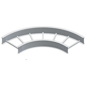 Cablofil LD-4A-90HB24-18 | Horizontal 90 Elbow, Aluminum, 24 in. Radius, 4 H x 18 W in.