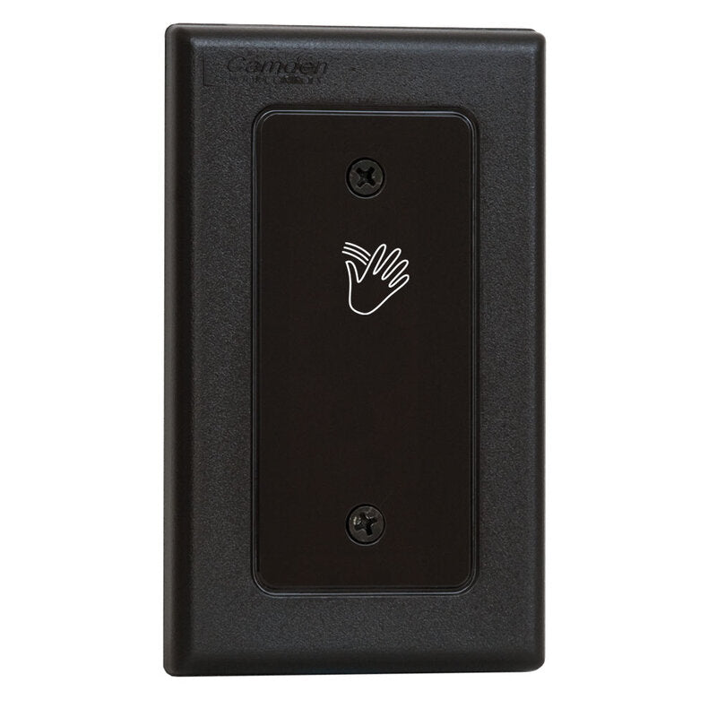 Camden Door Controls CM-331/40 | Surewave Touchless SW Wired, Black, 1 Relay, 2 I/p, Hand Icon