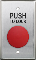 Camden Door Controls CM-400WR | Double Gang Faceplate, N/O Contact, Red Button