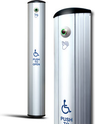Camden Door Controls CM-7536SS/4 | Cm-7536Ss-4- Column 36"Long Stainless Steel Column Switch Wheelchair "Push To Open"
