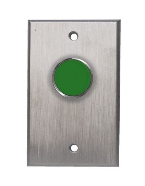 Camden Door Controls CM-8085G | Spring Return, DPST 1-60 Sec Pneumatic Time Delay, Green Button